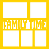 Family Time - Scrapbook Page Overlay Die Cut - Choose a Color