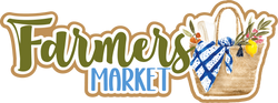 Farmers Market - Scrapbook Page Title Sticker