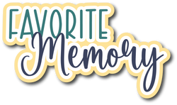 Favorite Memory - Scrapbook Page Title Sticker