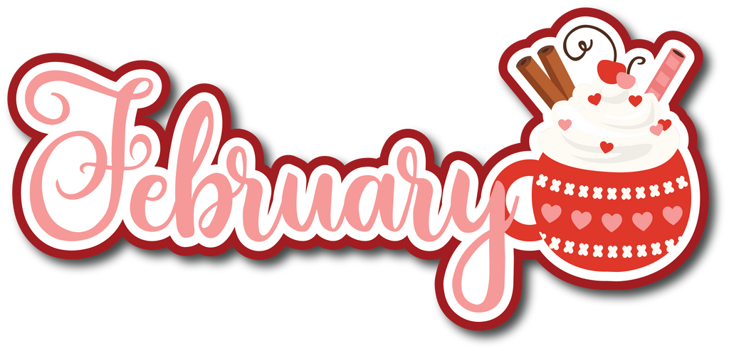 February - Scrapbook Page Title Sticker – Autumn's Crafty Corner