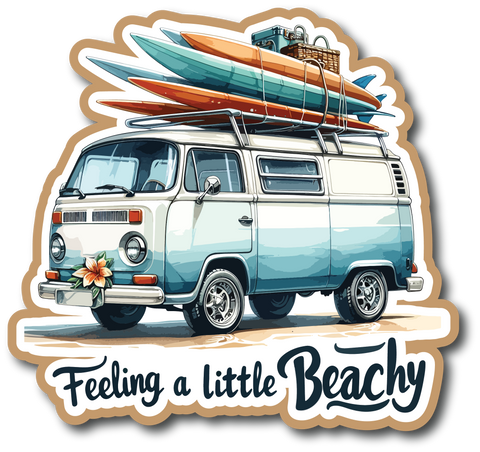 Feeling a Little Beachy - Scrapbook Page Title Sticker