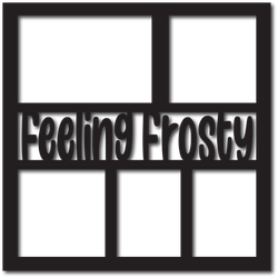 Feeling Frosty - 5 Frames - Scrapbook Overlay - Digital Cut File - SVG - INSTANT DOWNLOAD