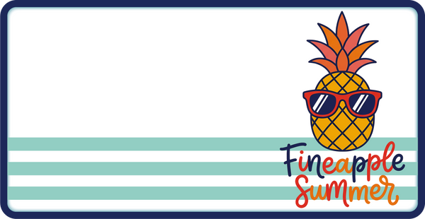 Fineapple Summer - Scrapbook Page Title Die Cut
