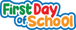 First Day of School - Scrapbook Page Title Die Cut
