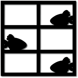 Fish - 6 Frames - Digital Cut File - SVG - INSTANT DOWNLOAD