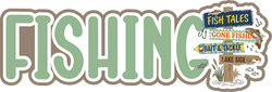 Fishing - Scrapbook Page Title Sticker