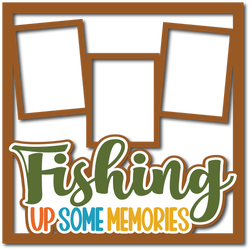 Fishing Up Some Memories - 3 Frames - Layered Overlay - Digital Cut File - SVG - INSTANT DOWNLOAD