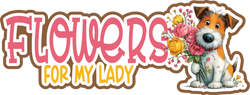 Flowers of My Lady - Scrapbook Page Title Die Cut