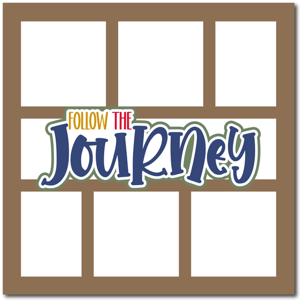 Follow the Journey - Scrapbook Single Page Kit