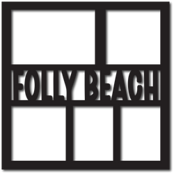 Folly Beach - Scrapbook Overlay - Digital Cut File - SVG - INSTANT DOWNLOAD