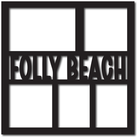 Folly Beach - Scrapbook Overlay - Digital Cut File - SVG - INSTANT DOWNLOAD