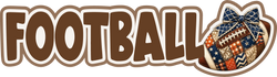 Football - Scrapbook Page Title Sticker