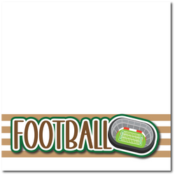 Football - Printed Premade Scrapbook Page 12x12 Layout