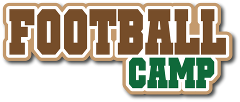 Football Camp - Scrapbook Page Title Sticker