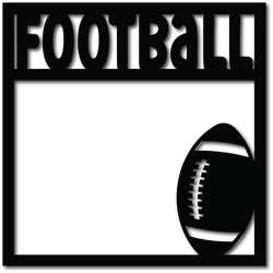 Football - Scrapbook Overlay - Digital Cut File - SVG - INSTANT DOWNLOAD