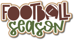 Football Season - Scrapbook Page Title Sticker