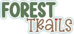 Forest Trails - Scrapbook Page Title Die Cut