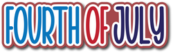 Fourth of July - Scrapbook Page Title Sticker