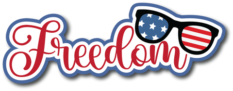 Freedom - Scrapbook Page Title Sticker