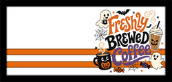 Freshly Brewed Coffee - Scrapbook Page Title Sticker