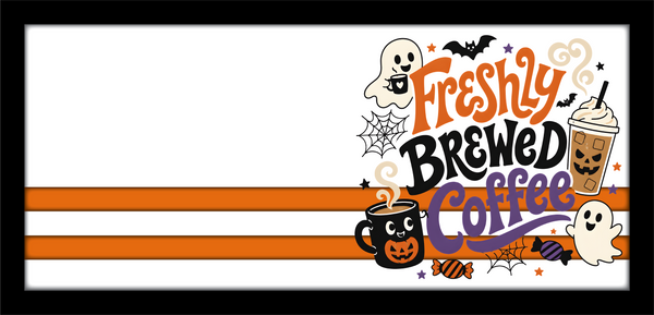 Freshly Brewed Coffee - Scrapbook Page Title Sticker