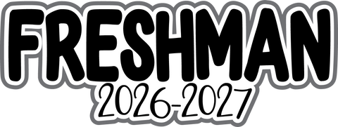 Freshman 2026-2027 - Scrapbook Page Title Die Cut