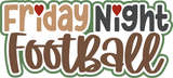 Friday Night Football - 6 Frames - Scrapbook Page Layered Overlay Kit