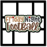 Friday Night Football - 6 Frames - Scrapbook Page Layered Overlay Kit