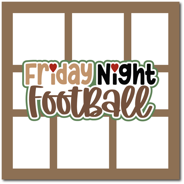 Friday Night Football - Scrapbook Single Page Kit