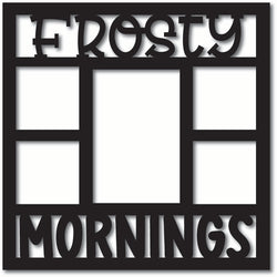 Frosty Mornings - 5 Frames - Scrapbook Overlay - Digital Cut File - SVG - INSTANT DOWNLOAD