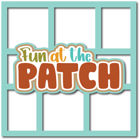 Fun at the Patch - 6 Frames - Scrapbook Page Layered Overlay Kit