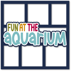 Fun at the Aquarium - 6 Frames - Layered Overlay - Digital Cut File - SVG - INSTANT DOWNLOAD