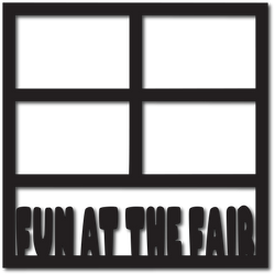 Fun Day at the Fair - 4 Frames - Scrapbook Overlay - Digital Cut File - SVG - INSTANT DOWNLOAD