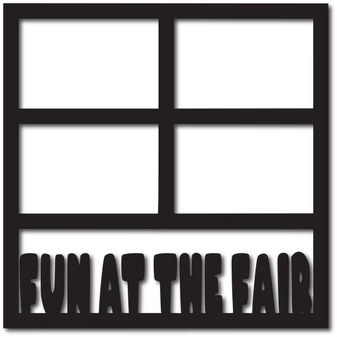 Fun Day at the Fair - 4 Frames - Scrapbook Overlay - Digital Cut File - SVG - INSTANT DOWNLOAD