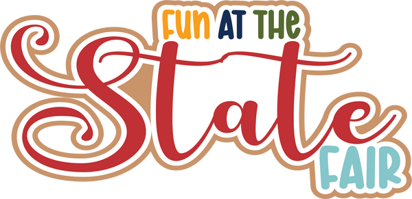 Fun at the State Fair - Scrapbook Page Title Die Cut