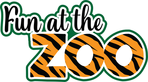 Fun at the Zoo - Scrapbook Page Title Die Cut