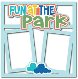 Fun Day at the Park - Scrapbook Page Layered Overlay Kit