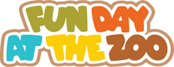 Fun Day at the Zoo - Scrapbook Page Title Sticker