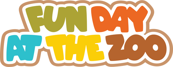 Fun Day at the Zoo - Scrapbook Page Title Sticker