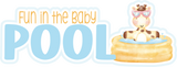 Fun in the Baby Pool - 4 Frames - Scrapbook Page Layered Overlay Kit