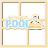 Fun in the Baby Pool - 4 Frames - Scrapbook Page Layered Overlay Kit