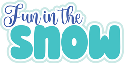 Fun in the Snow - Scrapbook Page Title Sticker