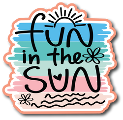 Fun in the Sun - Scrapbook Page Title Sticker