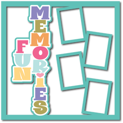 Fun Memories - 4 Frames - Layered Overlay - Digital Cut File - SVG - INSTANT DOWNLOAD