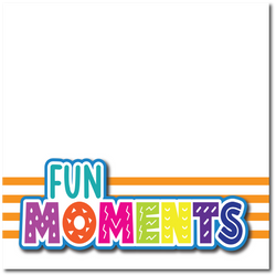 Fun Moments - Printed Premade Scrapbook Page 12x12 Layout