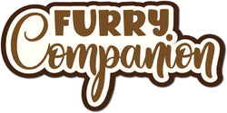 Furry Companion - Scrapbook Page Title Die Cut