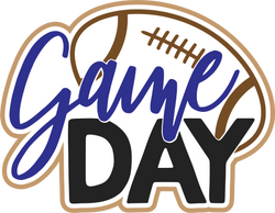 Game Day - Football - Scrapbook Page Title Sticker