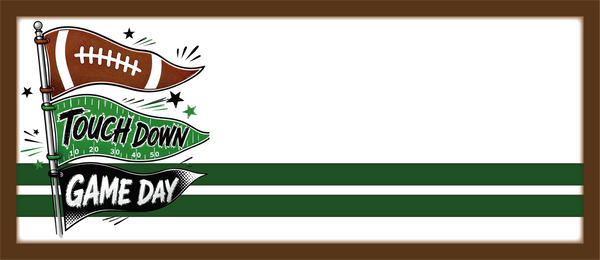 Game Day - Touchdown - Scrapbook Page Title Die Cut
