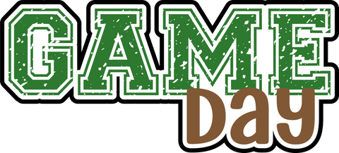 Game Day - Scrapbook Page Title Die Cut