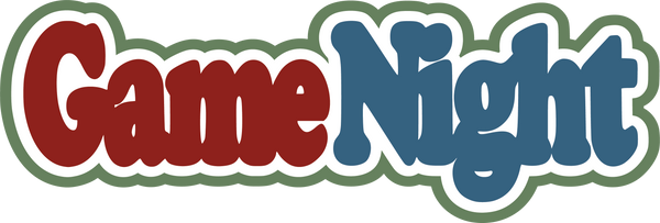 Game Night - Scrapbook Page Title Sticker